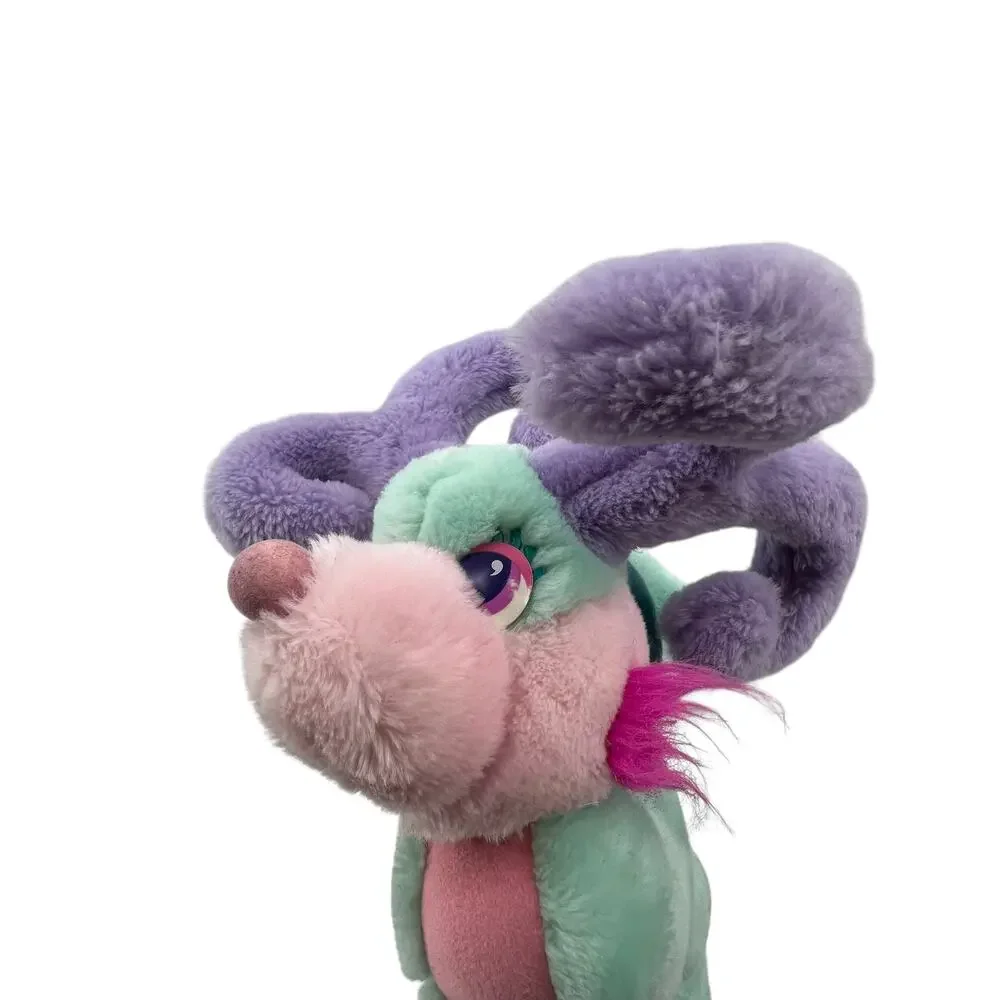 Hooks by Mattel Vintage Plush Stuffed Animal Deer 1987 Mint Green Curved Legs